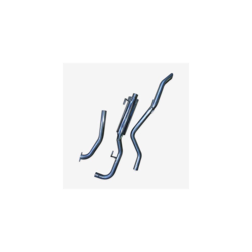 Intermédiaire avec silencieux Sport + tube arrière pour Nissan Navara D40 2.5L DCI (avec fap) 2005-16