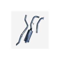 Intermédiaire avec silencieux + tube arrière pour Nissan Navara D40 2.5L DCI (sans fap) 2005-16