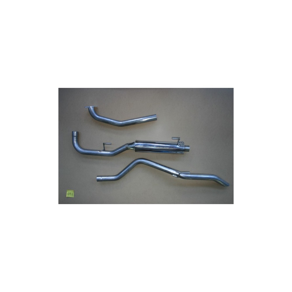 Intermédiaire avec silencieux Sport + tube arrière pour Nissan Navara D40 2.5L DCI (sans fap) 2005-16