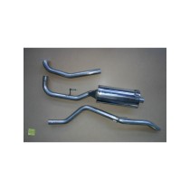 Intermédiaire avec silencieux + tube arrière pour Nissan Navara D40 2.5L DCI (avec fap) 2005-16