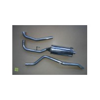 Intermédiaire avec silencieux + tube arrière pour Nissan Navara D40 2.5L DCI (avec fap) 2005-16