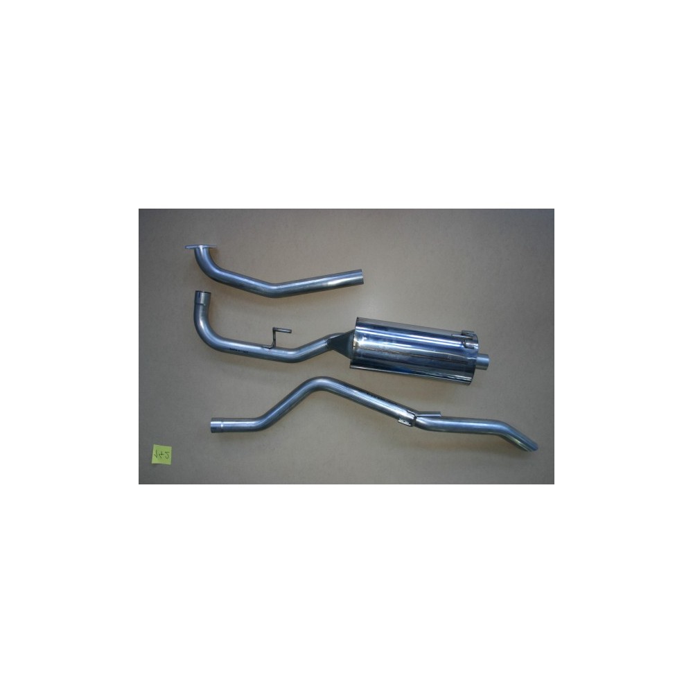 Intermédiaire avec silencieux + tube arrière pour Nissan Navara D40 2.5L DCI (avec fap) 2005-16