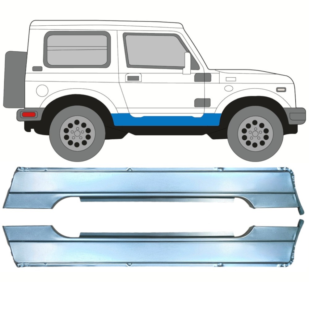 Panneaux de Réparation bas de caisse pour Suzuki Samurai 1981-1998 / Gauche+Droit /
