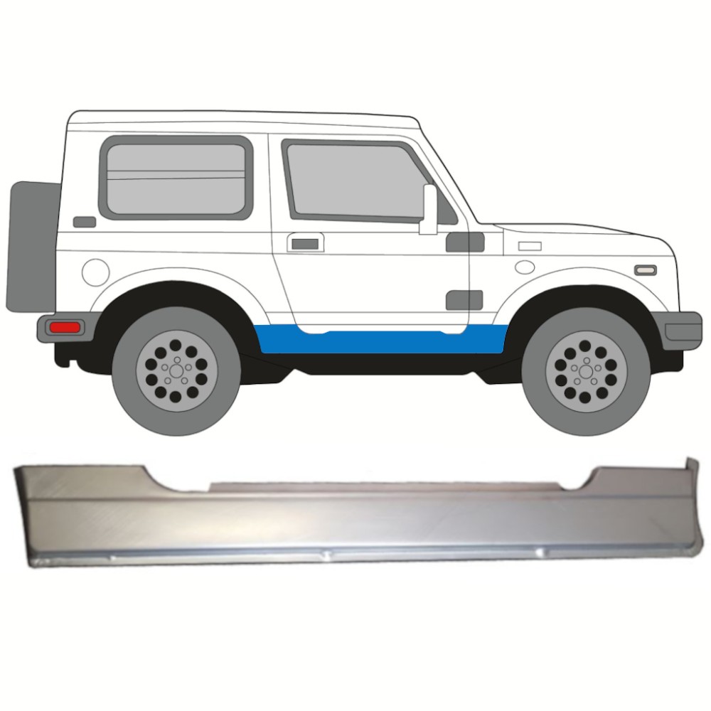Panneau de réparation du seuil pour Suzuki Samurai 1981-1998 / Droite