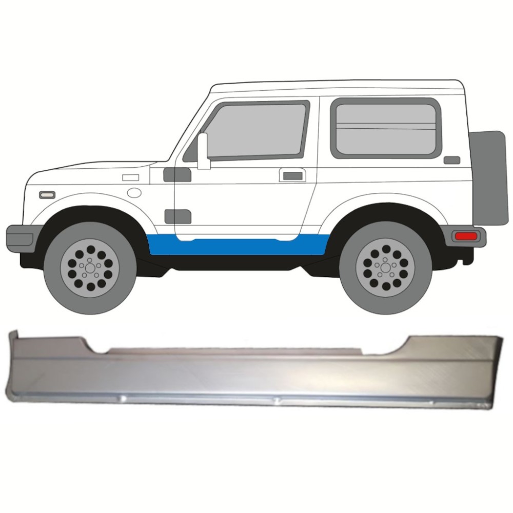 Panneau de réparation du seuil pour Suzuki Samurai 1981-1998 / Gauche
