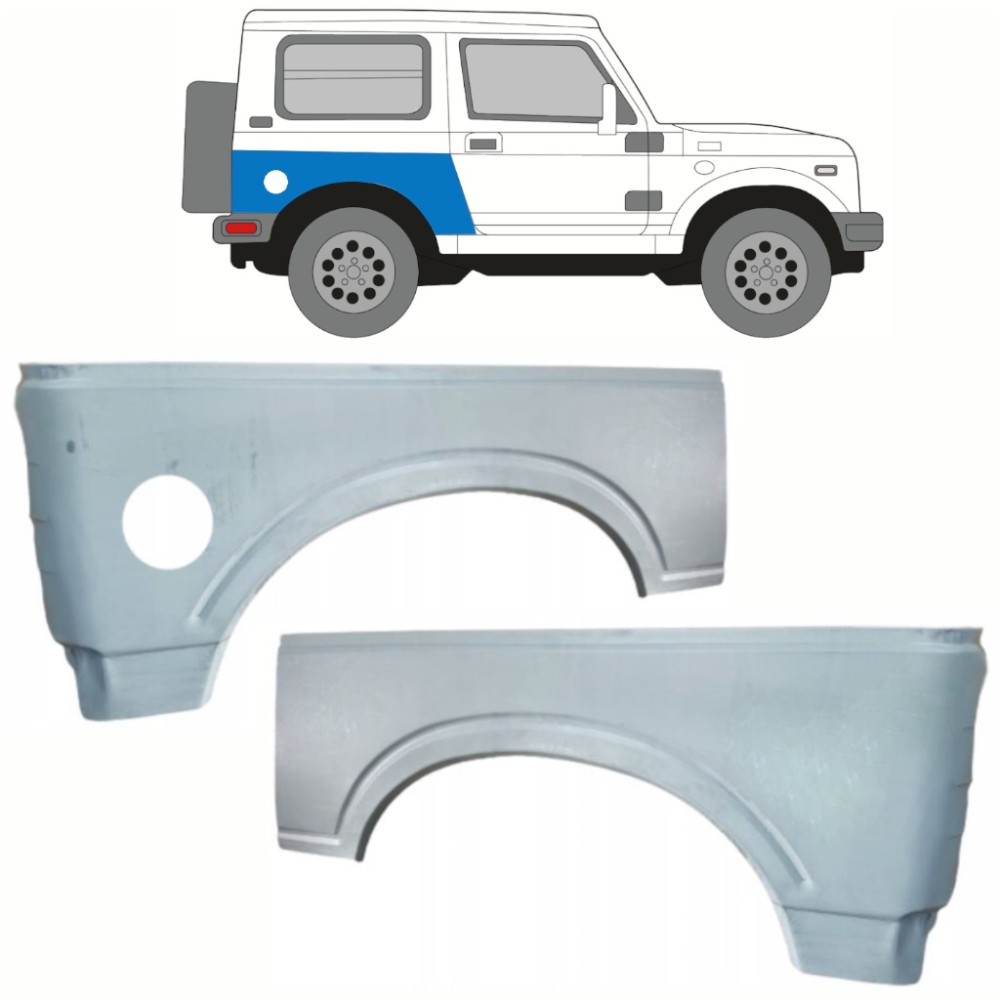 Panneau de réparation d'ailes arrière pour Suzuki Samurai 1981-2004 / Gauche+Droit / Panneau de réparation d'ailes arrière pour Suzuki Samurai 1981-2004 / Gauche+Droit /