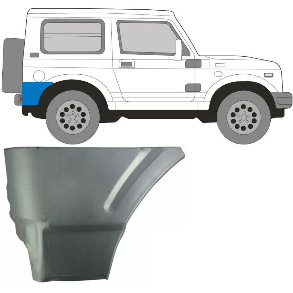Panneau de réparation coin pour Suzuki Samurai 1981-2004 / Droite