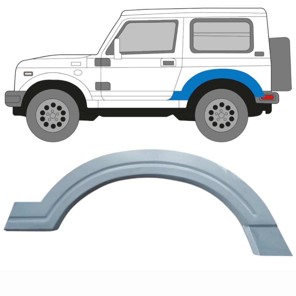 Panneau de réparation DE PASSAGE DE ROUE ARRIÈRE / GAUCHE POUR SUZUKI SAMURAI 1981-2004
