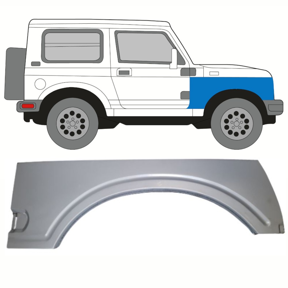 PANNEAU DE RÉPARATION D'AILE AVANT / DROIT POUR SUZUKI SAMURAI 1981-2004
