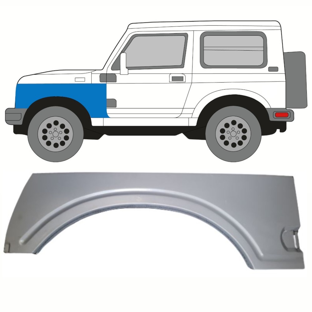 PANNEAU DE RÉPARATION D'AILE AVANT / GAUCHE POUR SUZUKI SAMURAI 1981-2004