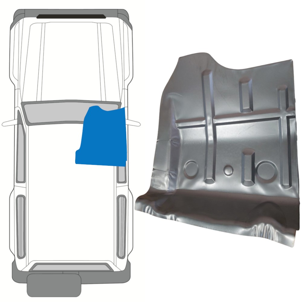PANNEAU DE RÉPARATION DE PLANCHER AVANT / DROIT POUR SUZUKI SAMURAI 1981-2004