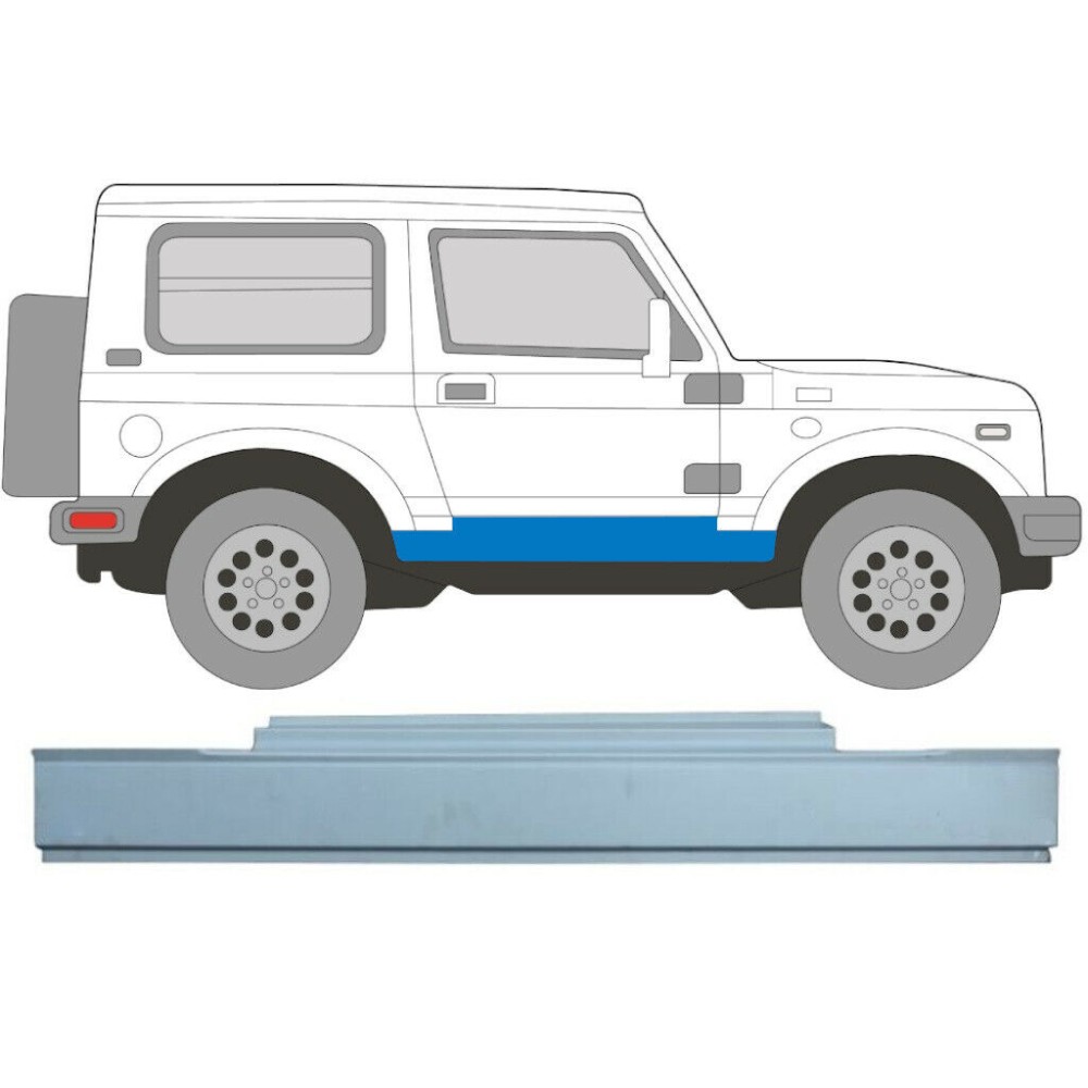 PANNEAU DE RÉPARATION DE SEUIL SUZUKI SAMURAI 1981-2004/ DROITE ou GAUCHE