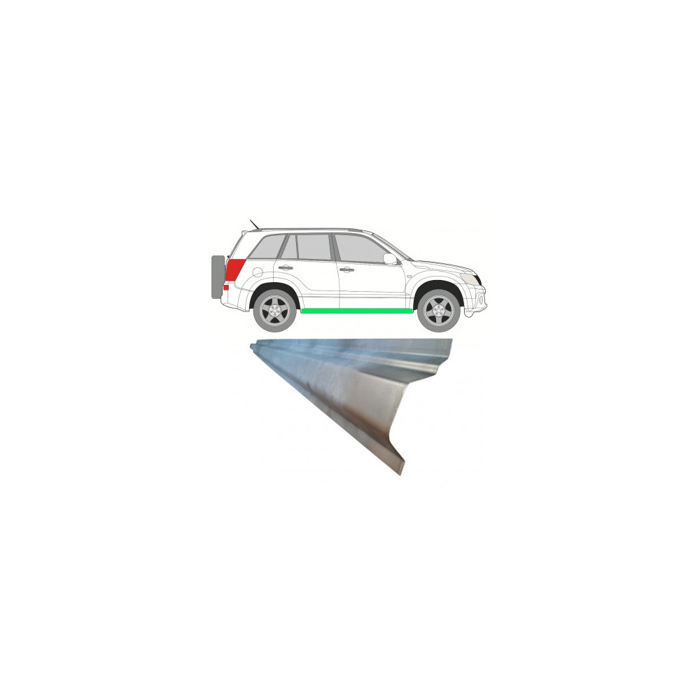 PANNEAU DE RÉPARATION DE SEUIL INTÉRIEUR / DROITE OU GAUCHE SUZUKI GRAND VITARA 2005-2012