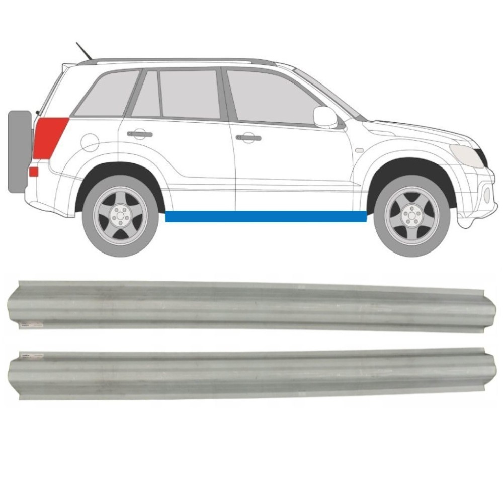 KIT PANNEAU DE RÉPARATION DE SEUIL / DROITE   GAUCHE SUZUKI GRAND VITARA 2005-2014