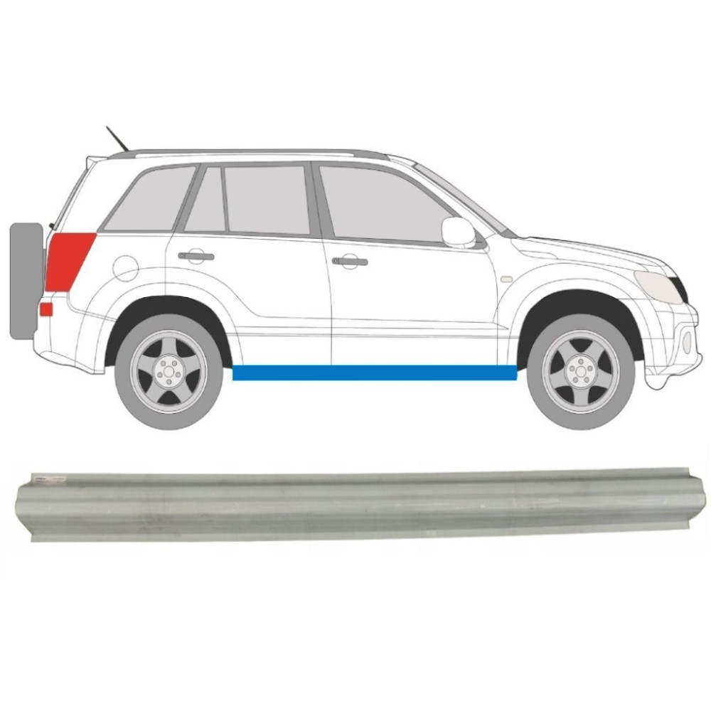 PANNEAU DE RÉPARATION DE SEUIL / DROITE OU GAUCHE SUZUKI GRAND VITARA 2005-2012