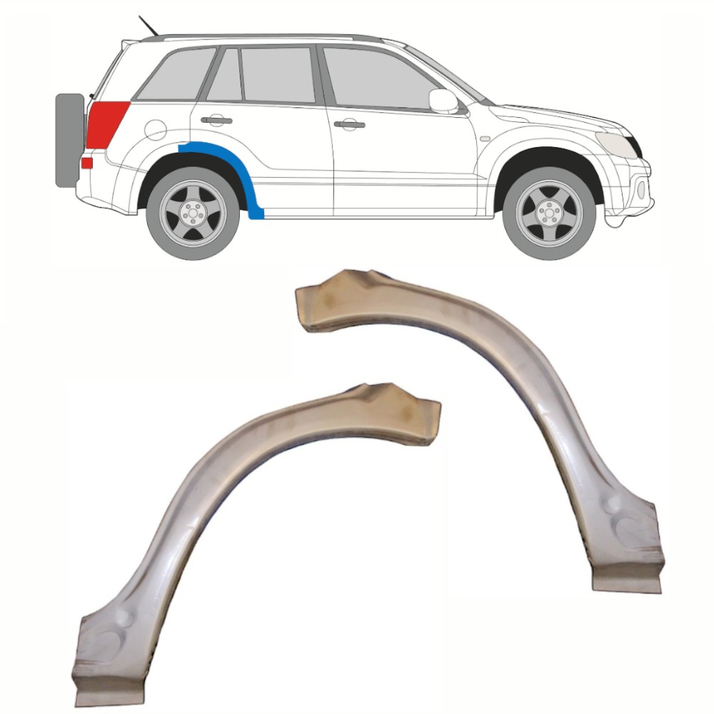 KIT PASSAGE DE ROUE ARRIÈRE / DEVANT ET ROUE SUPÉRIEURE POUR SUZUKI GRAND VITARA 2005-2012 KIT PASSAGE DE ROUE ARRIÈRE / DEVANT ET ROUE SUPÉRIEURE POUR SUZUKI GRAND VITARA 2005-2012