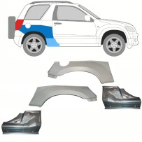 KIT PASSAGE DE ROUE ARRIÈRE + RÉPARATION DE SEUIL / ENSEMBLE / DROIT POUR SUZUKI GRAND VITARA 2005-2012 GAUCHE + DROITE