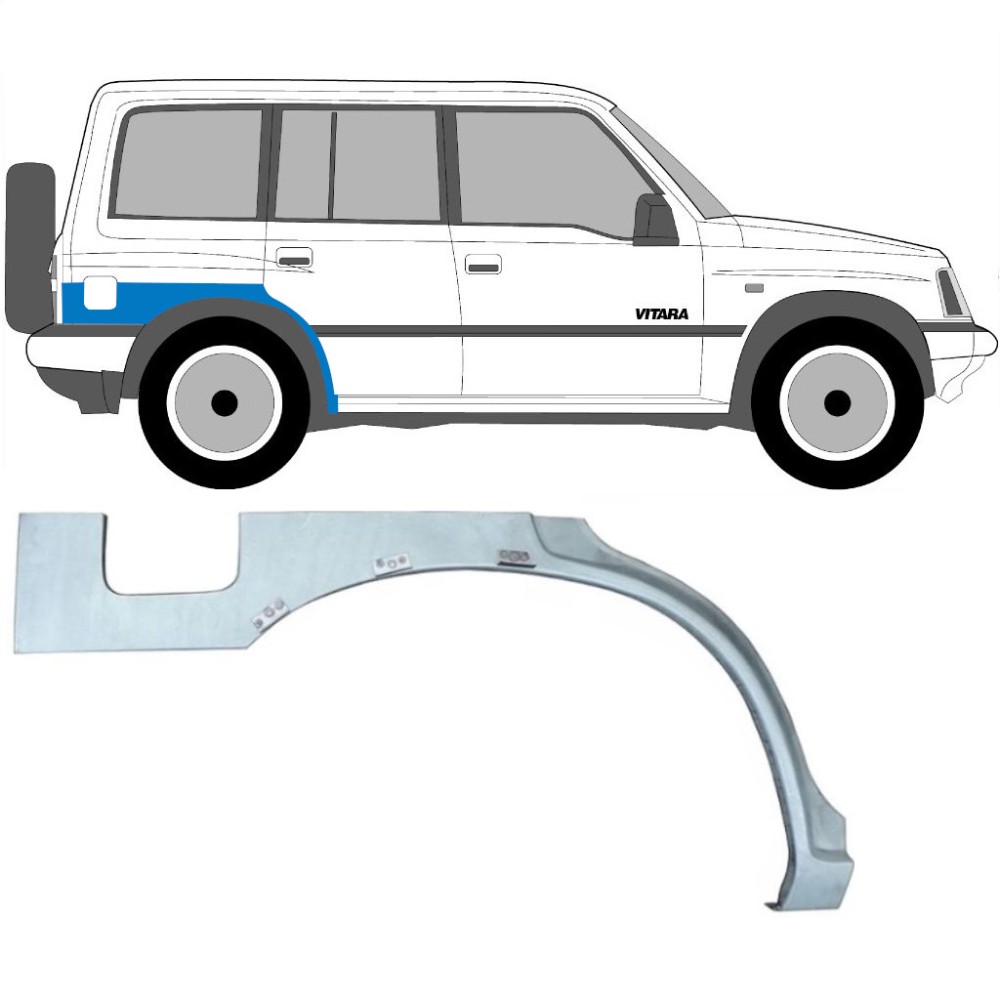 PASSAGE DE ROUE ARRIÈRE DROIT POUR SUZUKI VITARA 1996-2003