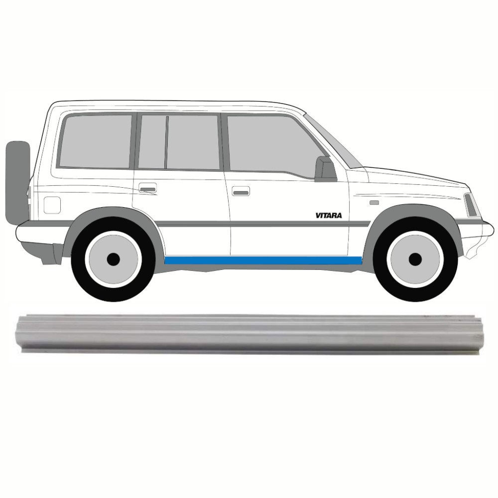 PANNEAU DE RÉPARATION DE SEUIL / DROITE OU GAUCHE POUR SUZUKI VITARA 1996-2003
