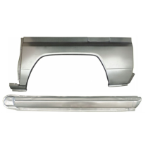 TOYOTA LAND CRUISER LJ70 1984-1993 PASSAGE DE ROUE ARRIÈRE + PANNEAU DE RÉPARATION DU SEUIL / GAUCHE