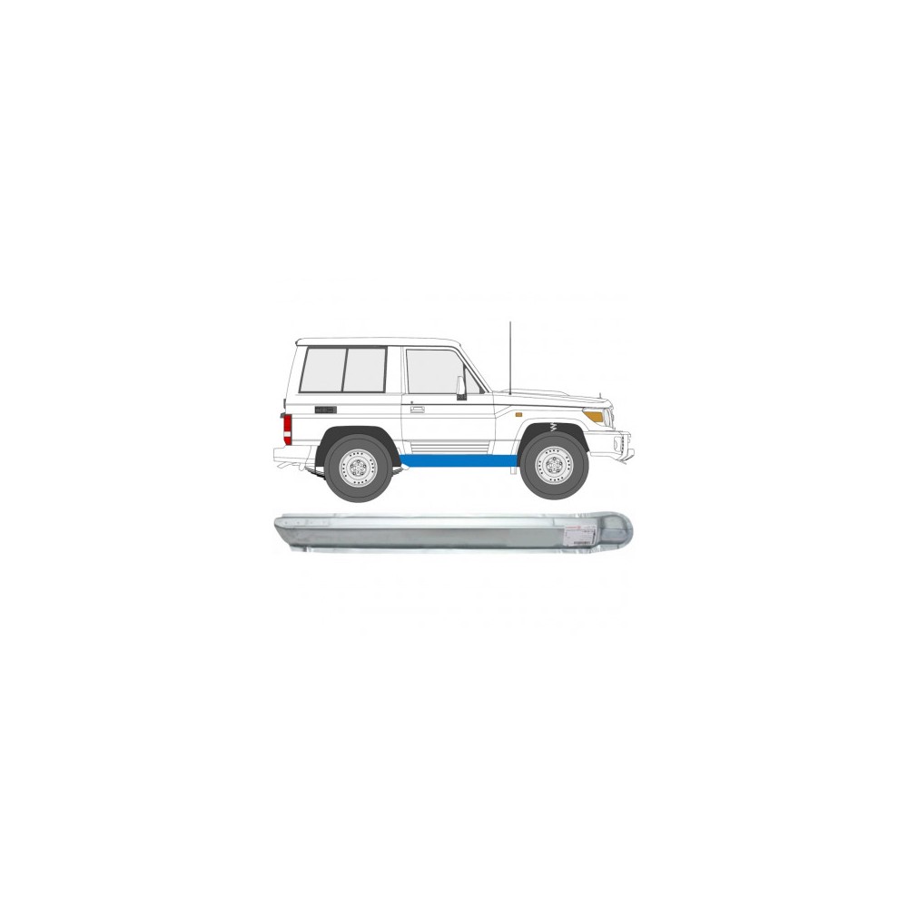 TOYOTA LAND CRUISER LJ70 / KZJ70 1984-1993 PANNEAU DE RÉPARATION DU SEUIL DROIT