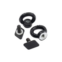 Oeillets d'arrimage noirs pour rails