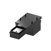 Coffre-fort sous la console dune Toyota Land Cruiser 76 - de Front Runner
