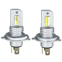 KIT AMPOULES LED H4 ULTRA PUISSANTES - ECLAIRAGE BLANC PUR