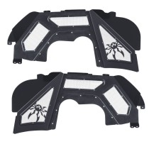 Garde-boue intérieur ventilé noir Jeep Wrangler JL 18- Gladiator JT 20-Poison Spyder