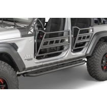 Porte tubulaire en acier, ensemble de portes avant pour Jeep Wrangler JL 18- Gladiator JT 20- Fishbone Offroad