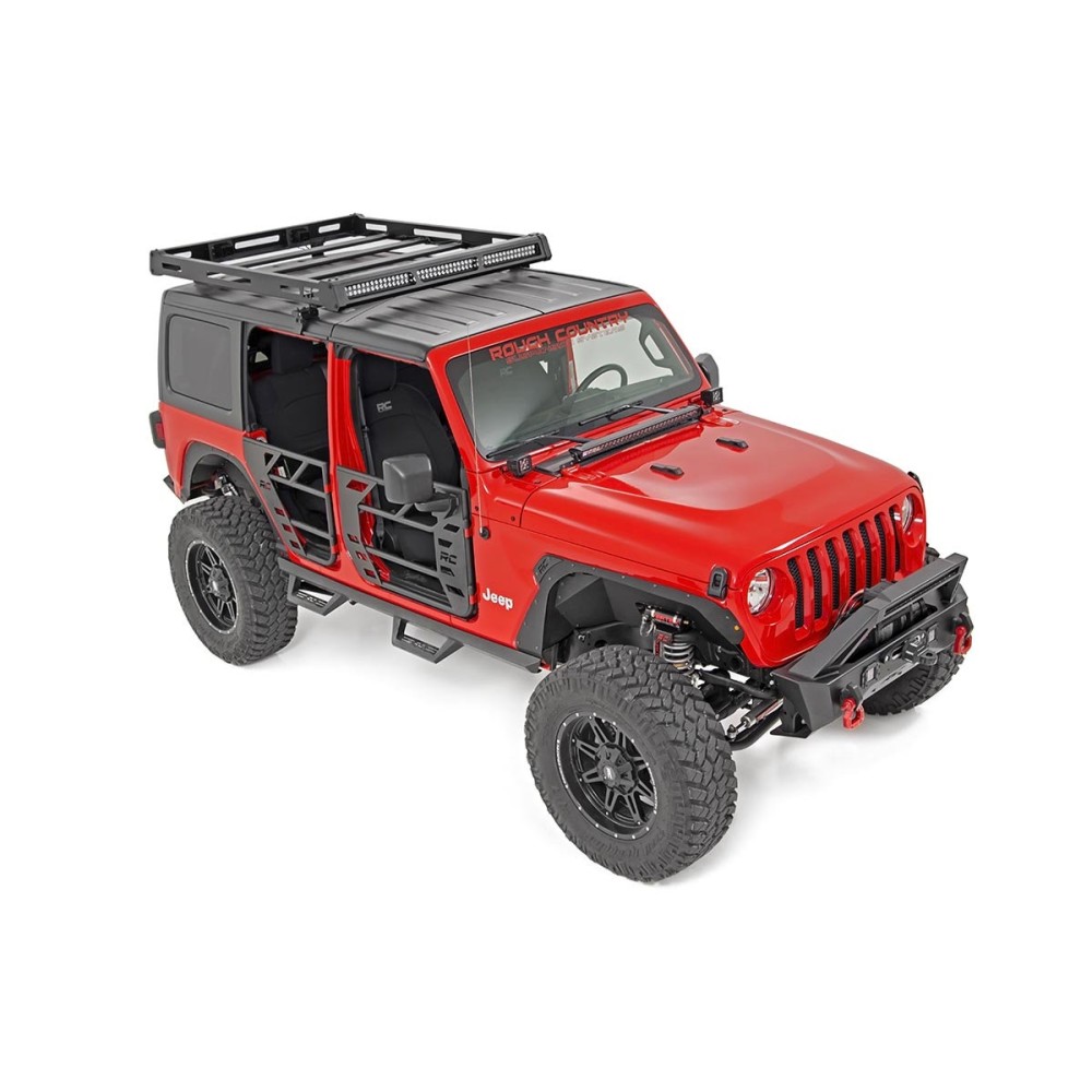 Ensemble de portes tubulaires en acier pour Jeep Wrangler JL 4 portes 18- Gladiator JT 20- Rough Country
