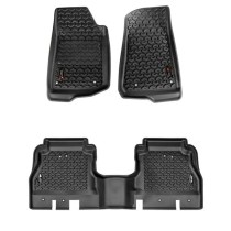 Jeu de tapis de sol noir Jeep Gladiator JT 20- Rugged Ridge