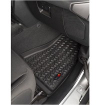 Jeu de coques de pied de tapis de sol 2 pièces avant Jeep Wrangler JL 18 - Jeep Gladiateur JT 20- Rugged Ridge