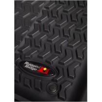 Jeu de coques de pied de tapis de sol 2 pièces avant Jeep Wrangler JL 18 - Jeep Gladiateur JT 20- Rugged Ridge