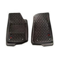 Jeu de coques de pied de tapis de sol 2 pièces avant Jeep Wrangler JL 18 - Jeep Gladiateur JT 20- Rugged Ridge