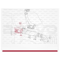 PRISE D'AIR DE SNORKEL EXTRA POUR JEEP WRANGLER JL (2017 - )