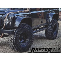 Kit Extension d'Ailes +10 cm Noir Brillant pour Land Rover Defender : Style et Protection Accrus