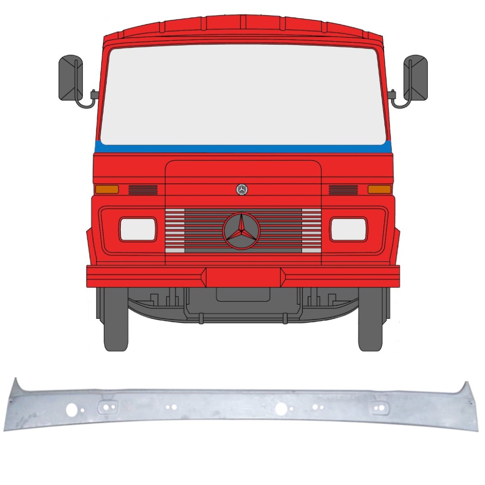 PANNEAU DE RÉPARATION PARE-BRISE pour MERCEDES 406-608D de 1968 à 1986