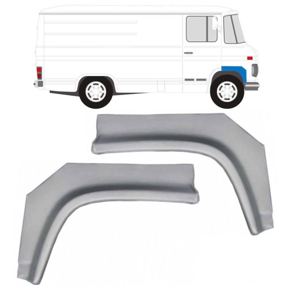 PANNEAU DE RÉPARATION DE L'AILE AVANT / SET POUR MERCEDES 406-608D 1968-1986