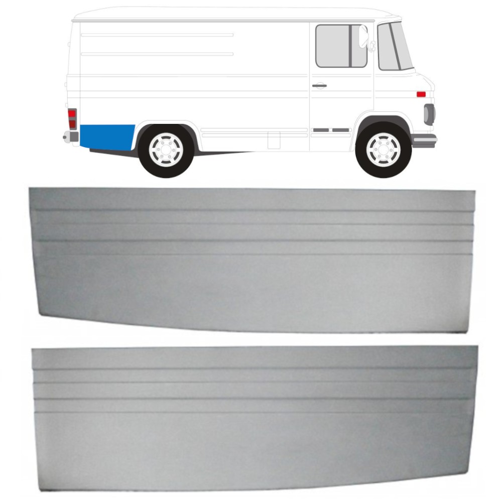 PANNEAU DE RÉPARATION DE L'AILE ARRIÈRE / SET POUR MERCEDES 406-608D 1968-1986