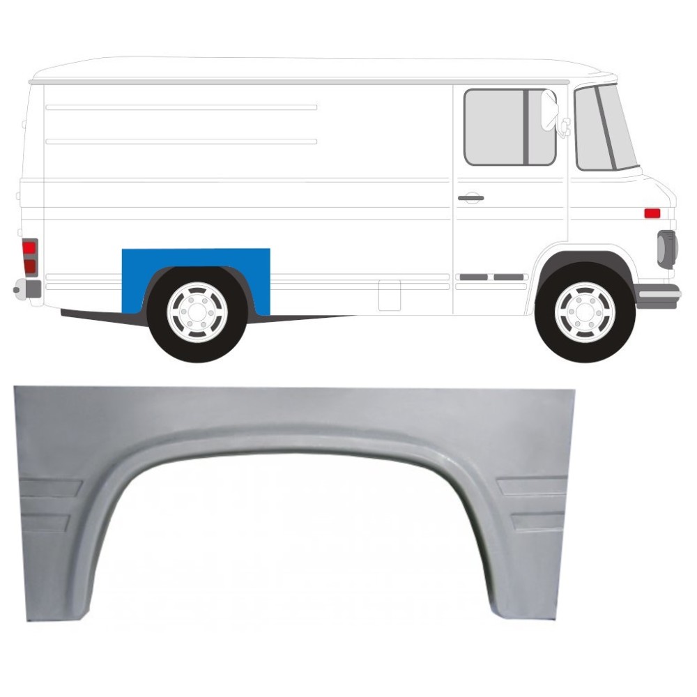 PANNEAU DE RÉPARATION DE L'AILE ARRIÈRE / DROIT   GAUCHE POUR MERCEDES 406-608D 1968-1986