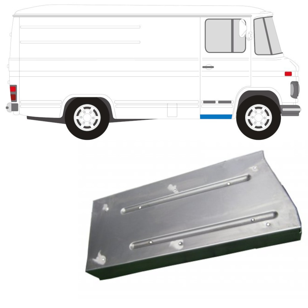 MARCHEPIED DE PORTE AVANT PANNEAU DE RÉPARATION / DROIT POUR MERCEDES 406-608D 1968-1986