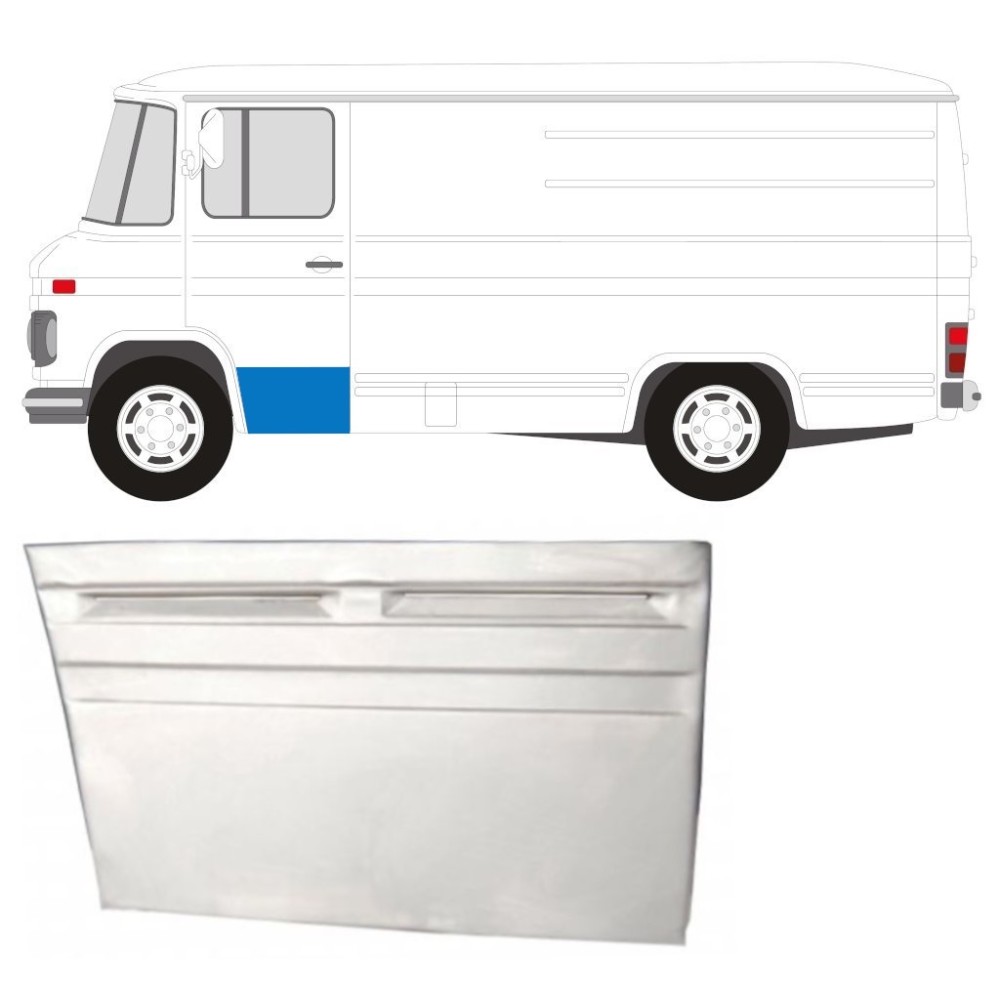 AVANT PORTE PANNEAU DE RÉPARATION / GAUCHE POUR MERCEDES 406-608D 1968-1986