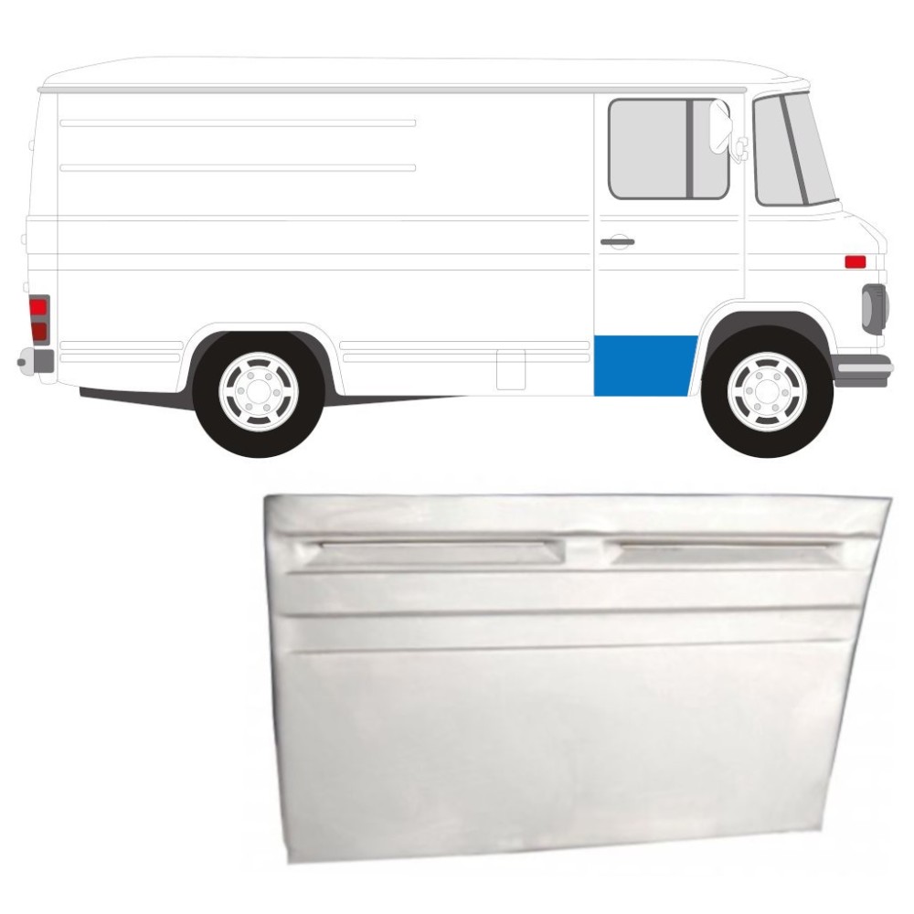 PANNEAU DE RÉPARATION AVANT PORTE / DROIT POUR MERCEDES 406-608D 1968-1986