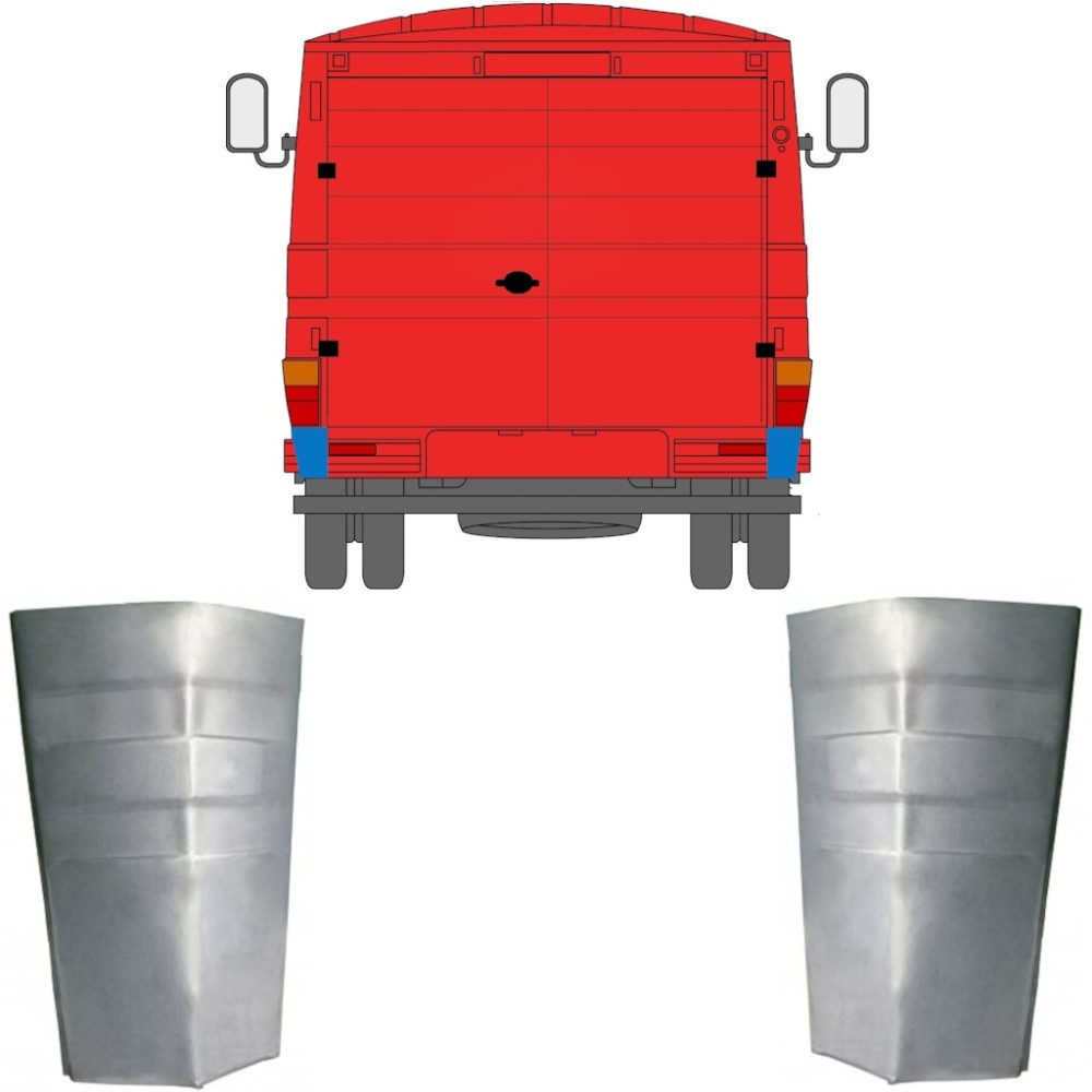 ANGOLO PANNEAU DE RÉPARATION / SET POUR MERCEDES 406-608D 1968-1986