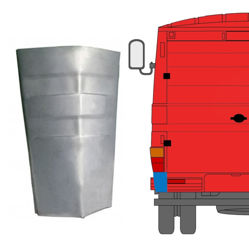 ANGOLO PANNEAU DE RÉPARATION / GAUCHE POUR MERCEDES 406-608D 1968-1986