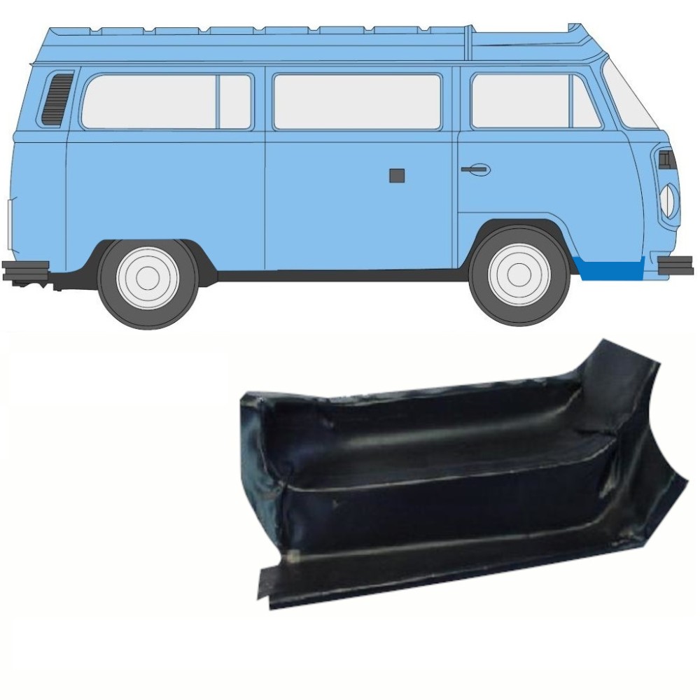 MARCHEPIED DE PORTE AVANT PANNEAU DE RÉPARATION / DROIT POUR VW T2 1967-1979