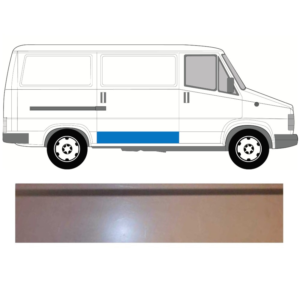 PORTE COULISSANTE AUTRE PANNEAU DE RÉPARATION / DROIT POUR FIAT DUCATO / C25 / J5 1981-1994