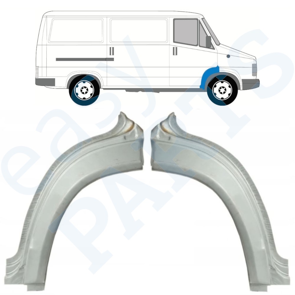 PANNEAU DE RÉPARATION DU PASSAGE DE ROUE AVANT / SET POUR FIAT DUCATO / C25 / J5 1981-1994
