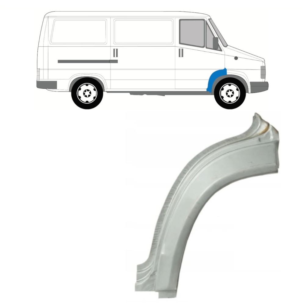PANNEAU DE RÉPARATION DU PASSAGE DE ROUE AVANT / DROIT POUR FIAT DUCATO / C25 / J5 1981-1994